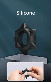 Crazy Bull - Ethaniel - Super Soft Siliconen Cockring - Model 11 - Zwart
