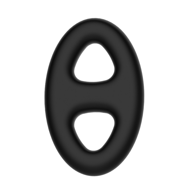 Crazy Bull - Super Soft Siliconen Cockring - Model 16 - Zwart