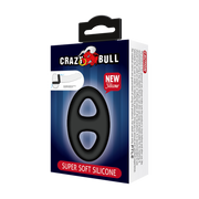 Crazy Bull - Super Soft Siliconen Cockring - Model 16 - Zwart