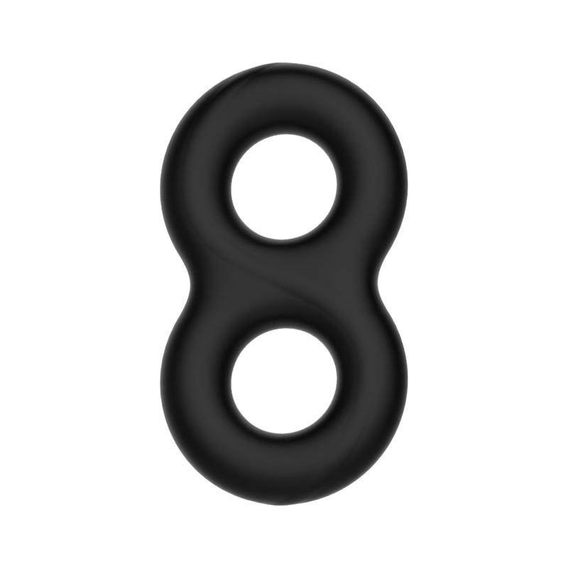 Crazy Bull - Super Soft Siliconen Cockring - Model 17 - Zwart