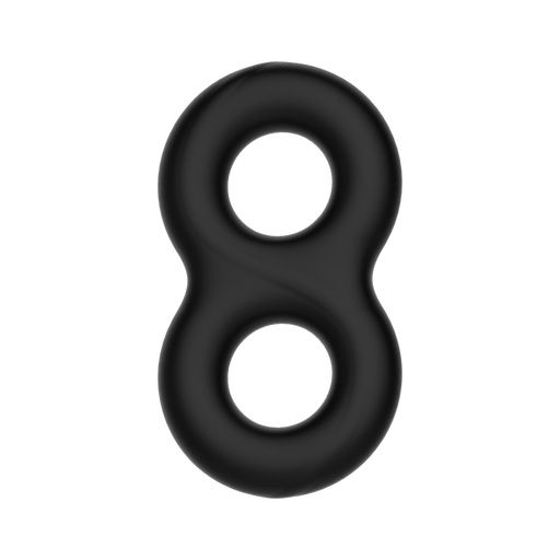 Crazy Bull - Super Soft Siliconen Cockring - Model 17 - Zwart