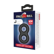 Crazy Bull - Super Soft Siliconen Cockring - Model 17 - Zwart