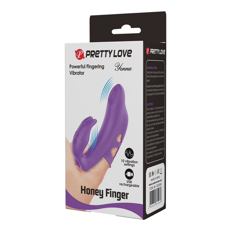 Pretty Love - Yenna - Krachtige Vinger Vibrator - Paars