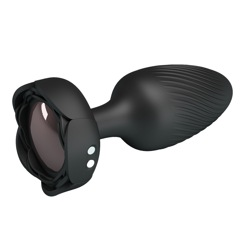 Pretty Love - Varian - Kleurveranderende lichtgevende vibrerende buttplug - Zwart