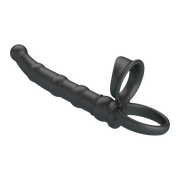 Pretty Love - Tatum - Anale Vibrator met Penisring - Zwart