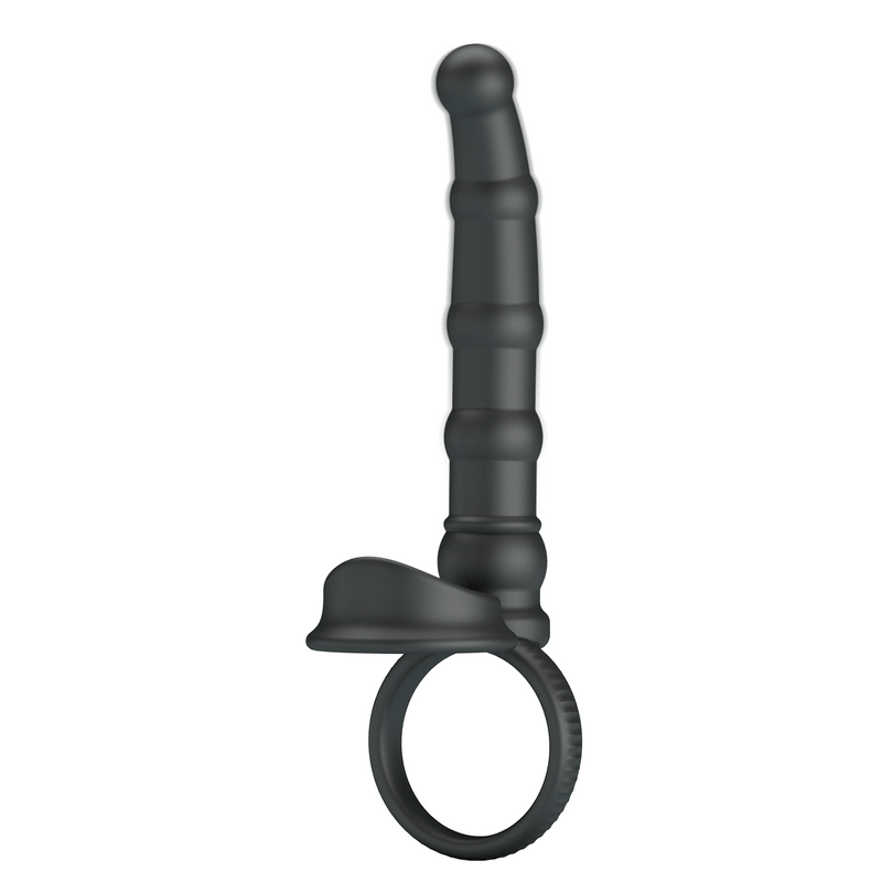 Pretty Love - Tatum - Anale Vibrator met Penisring - Zwart