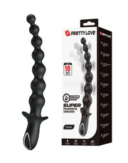 Pretty Love - Rigdon - Anale Kralen Vibrator - Zwart