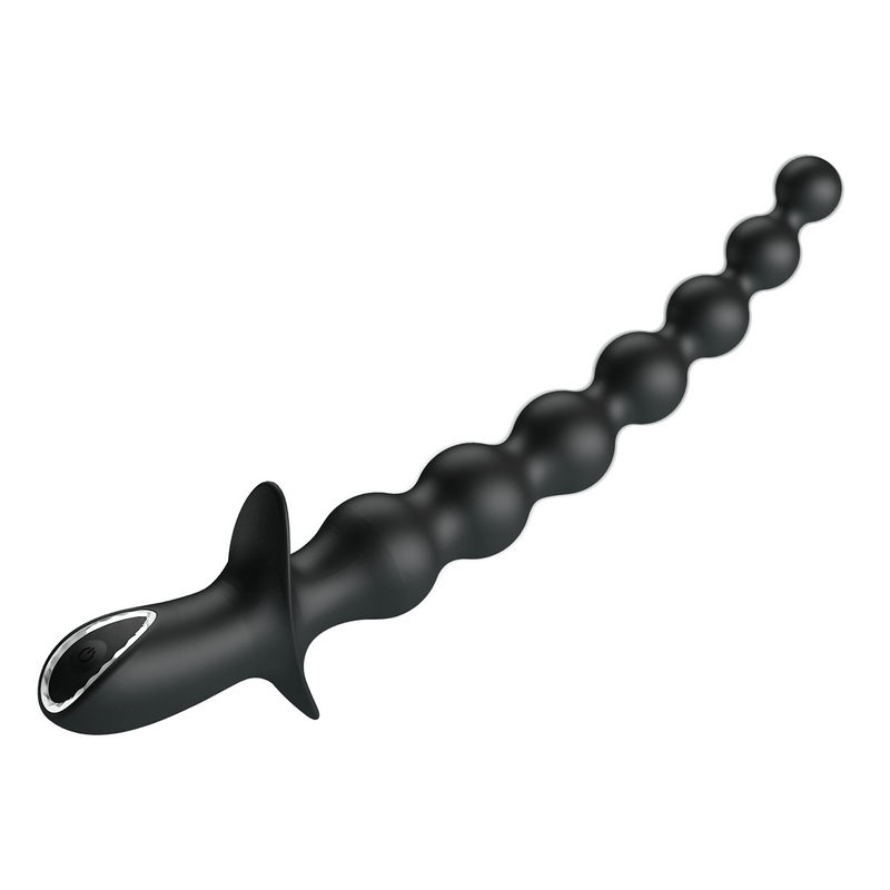 Pretty Love - Rigdon - Anale Kralen Vibrator - Zwart