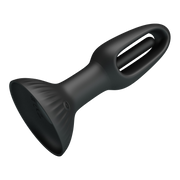 Pretty Love - Hubert - Vibrerende Buttplug - Anaal Vibrator - Met Wiebelend Tongetje - Zwart