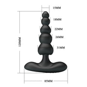 Pretty Love - Corban - Anale Kralen Vibrator - Zwart