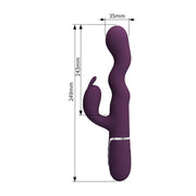 Pretty Love - Laurens - Rabbit Vibrator met Climax Button - Paars