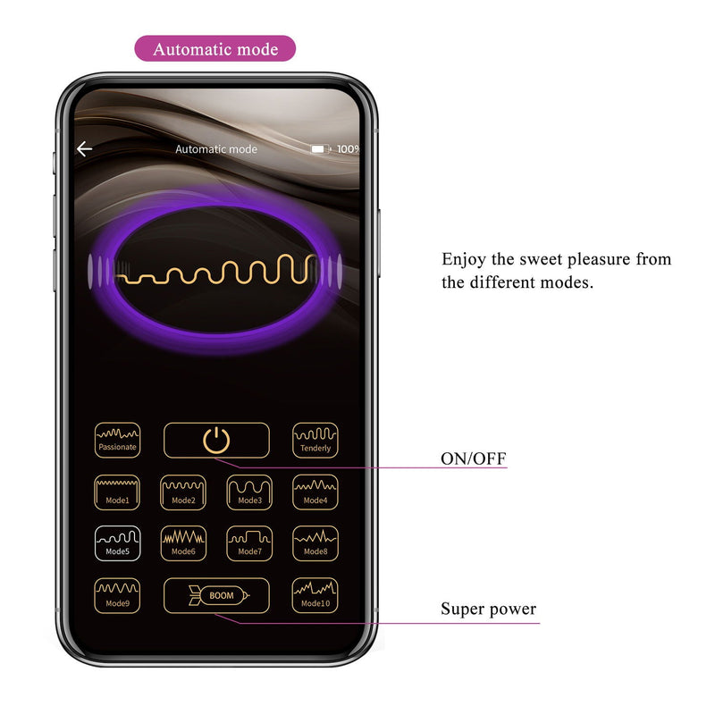 Pretty Love - Franz - Draagbare Vibrator - Panty Vibrator - Vibrerend Slipje - Paars