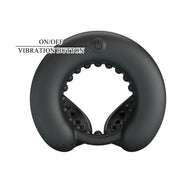 Pretty Love - Quentin - Vibrerende Cockring met Dubbele Motor - Zwart