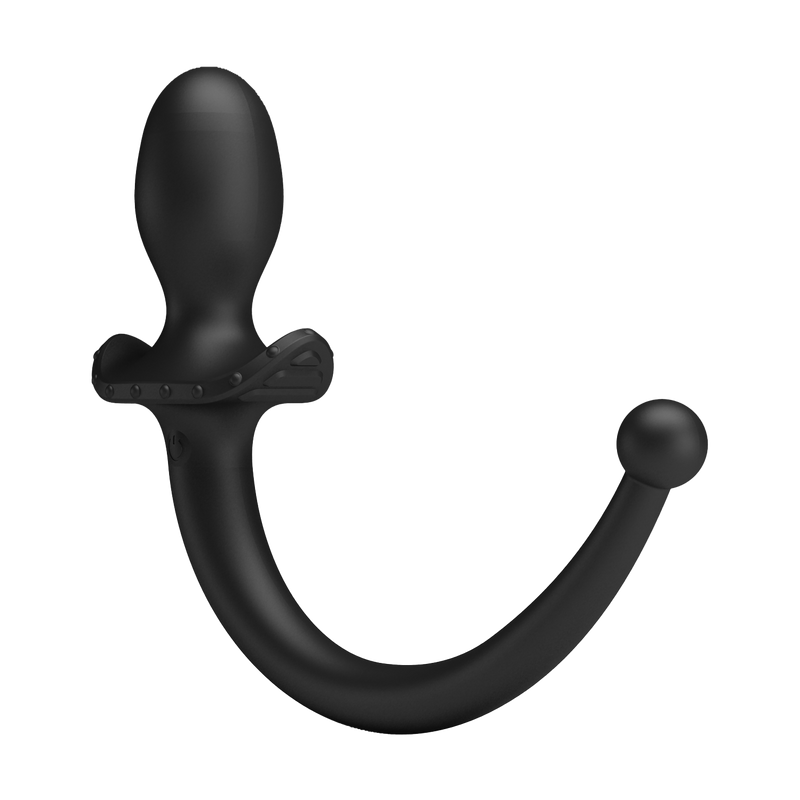 Mr. Play - Super Power - Vibrerende Hondenstaart Buttplug met Afstandsbediening - Zwart