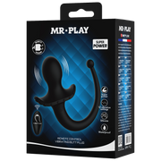 Mr. Play - Super Power - Vibrerende Hondenstaart Buttplug met Afstandsbediening - Zwart