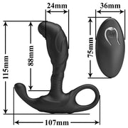 Mr. Play - Super Power - Prostaatstimulator met Afstandsbediening - Zwart