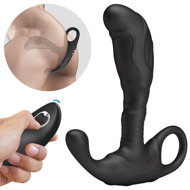 Mr. Play - Super Power - Prostaatstimulator met Afstandsbediening - Zwart