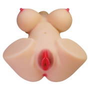 Crazy Bull - Emma - Masturbator met Borsten en Twee Ingangen - Lichte Huidskleur