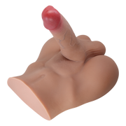Crazy Bull - Rhyne - Masturbator met Buigzame Dildo - Lichte Huidskleur