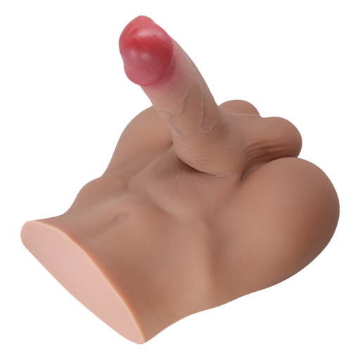 Crazy Bull - Rhyne - Masturbator met Buigzame Dildo - Lichte Huidskleur