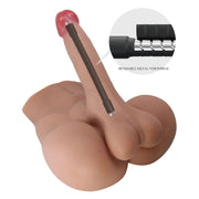 Crazy Bull - Rhyne - Masturbator met Buigzame Dildo - Lichte Huidskleur