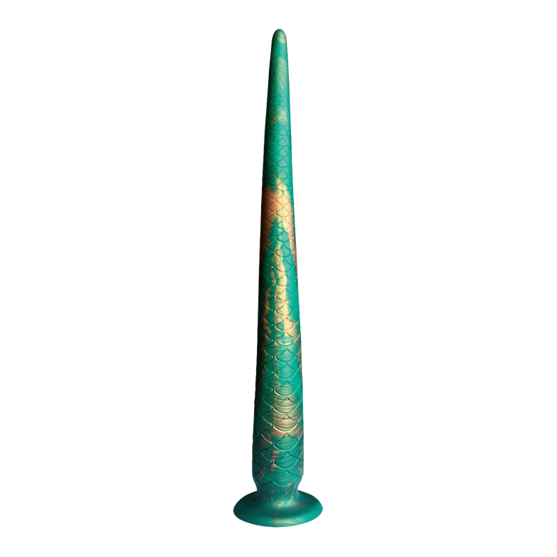 Power Monsters - Verdant Titan - Mythical Tail Dildo - Groen/Goud