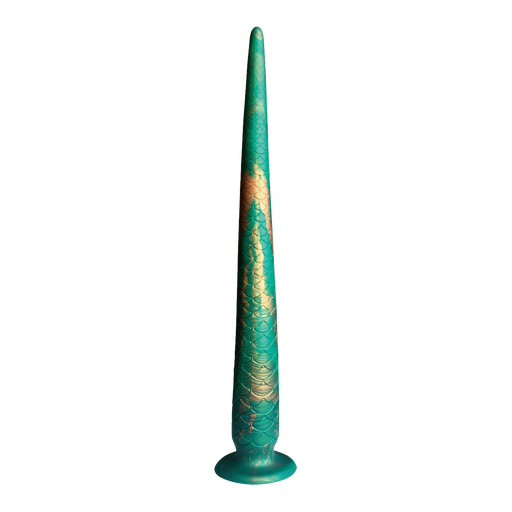 Power Monsters - Verdant Titan - Mythical Tail Dildo - Groen/Goud