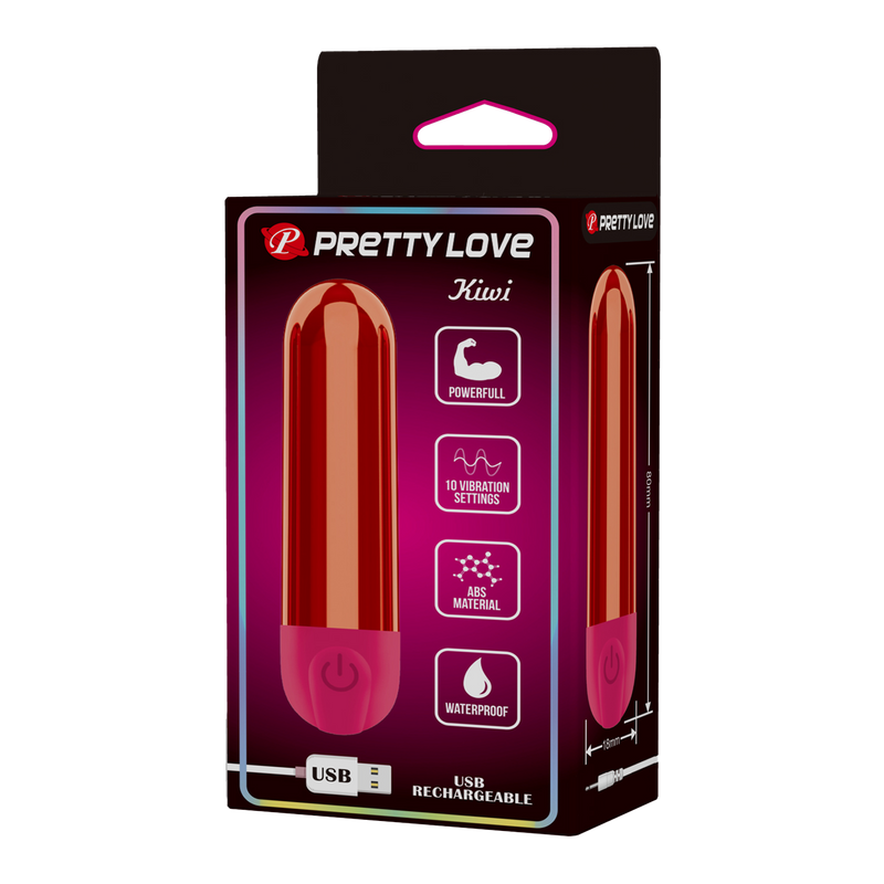 Pretty Love - Kiwi - Bullet Vibrator - Rood