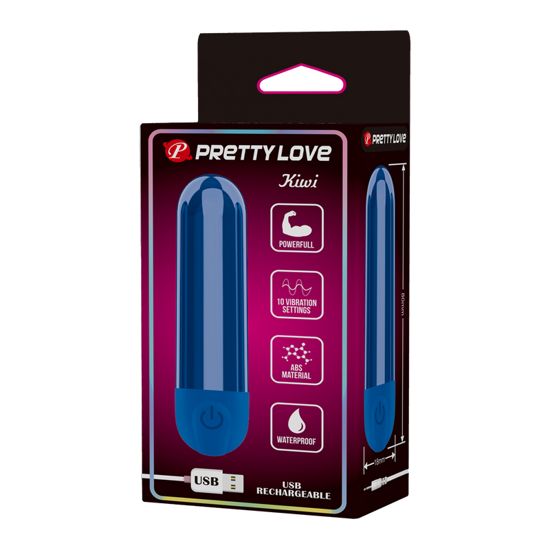 Pretty Love - Kiwi - Bullet Vibrator - Blauw