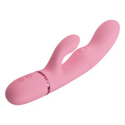 Pretty Love - Zach - Rabbit Vibrator met Vierzijdige Klopfunctie - Roze