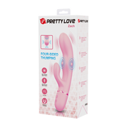 Pretty Love - Zach - Rabbit Vibrator met Vierzijdige Klopfunctie - Roze