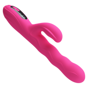 Pretty Love - Winters - Rabbit Vibrator met Golf Beweging en LED Display - Roze