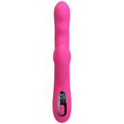 Pretty Love - Winters - Rabbit Vibrator met Golf Beweging en LED Display - Roze