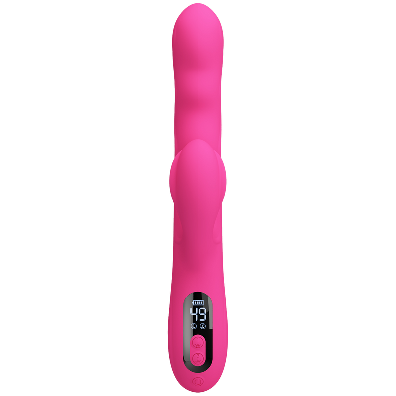 Pretty Love - Winters - Rabbit Vibrator met Golf Beweging en LED Display - Roze