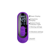 Pretty Love - Sabien - Rabbit Vibrator met LED Display - Paars