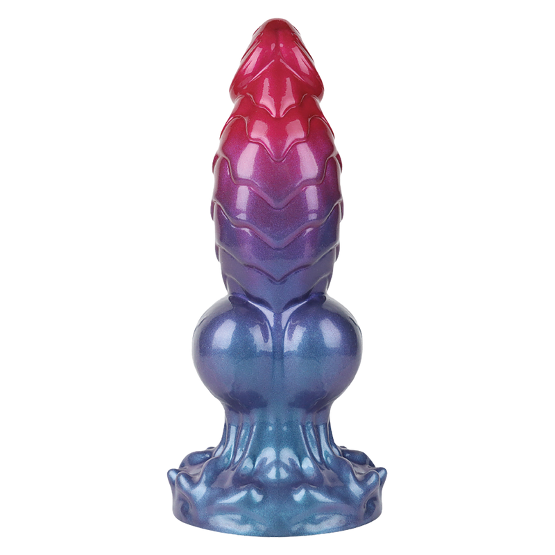 Power Monsters - Eldritch Sentinel - Monster Dildo - 24 cm - Rood/Blauw/Paars