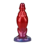 Power Monsters - Shadow Behemoth - Opblaasbare Monster Dildo - 22 cm - Rood/Blauw