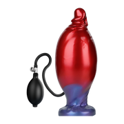 Power Monsters - Shadow Behemoth - Opblaasbare Monster Dildo - 22 cm - Rood/Blauw