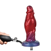 Power Monsters - Shadow Behemoth - Opblaasbare Monster Dildo - 22 cm - Rood/Blauw
