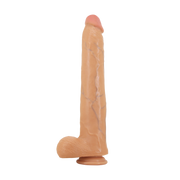 Pretty Love - Ansel - Super Grote Dildo - TPE - 36 cm - Lichte Huidskleur