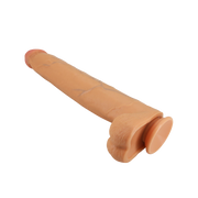 Pretty Love - Ansel - Super Grote Dildo - TPE - 36 cm - Lichte Huidskleur