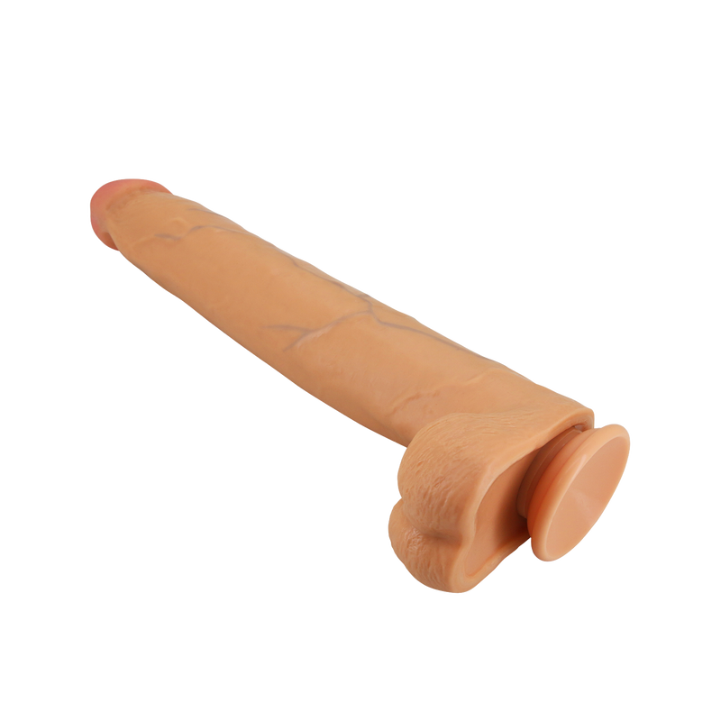 Pretty Love - Ansel - Super Grote Dildo - TPE - 36 cm - Lichte Huidskleur