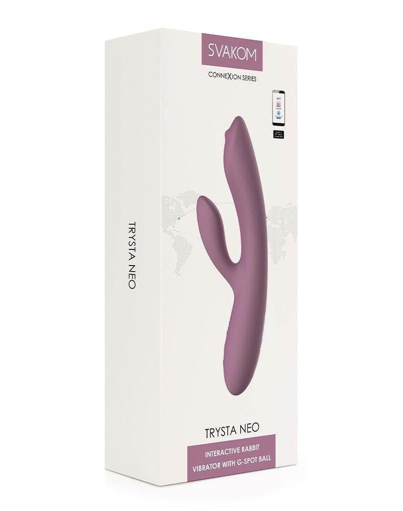 Svakom - Trysta Neo - Interactieve Rabbit Vibrator met G-Spot Balletje - Pink