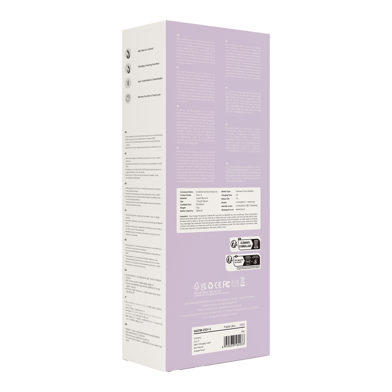 Svakom - Cici 2+ Verwarmende G-Spot Vibrator Met Flexibele Kop - Met App Control - Lila