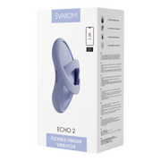 Svakom - Echo 2 - Flexibele Vinger Vibrator - App Control - Sky Blue
