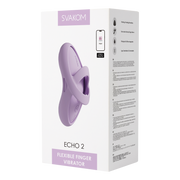 Svakom - Echo 2 - Flexibele Vinger Vibrator - App Control - Pink Lilac