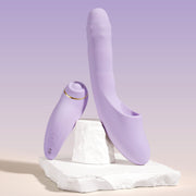 Svakom - DuoGlow – Stotende en Roterende Kralen Vibrator met Pulserende`Stimulator – Lila