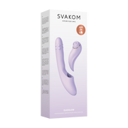 Svakom - DuoGlow – Stotende en Roterende Kralen Vibrator met Pulserende`Stimulator – Lila