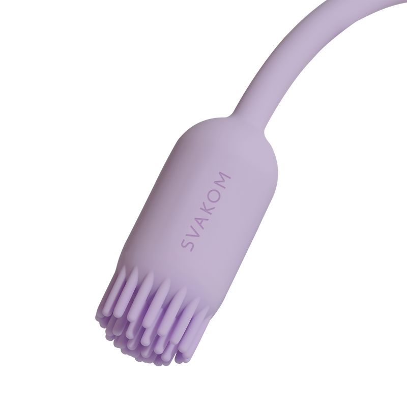 Svakom - Plume - Bullet Vibrator met Flexibel Clitoris Kwastje - Pastel Lilac