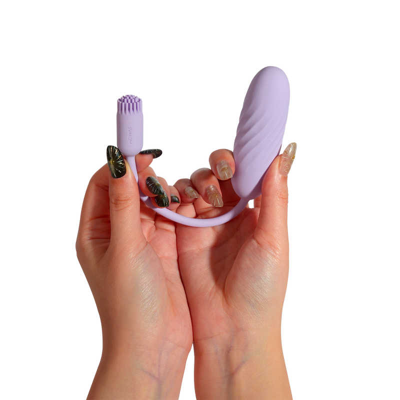 Svakom - Plume - Bullet Vibrator met Flexibel Clitoris Kwastje - Pastel Lilac